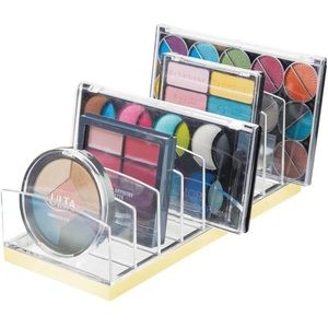 mDesign Makeup Palette Organizer